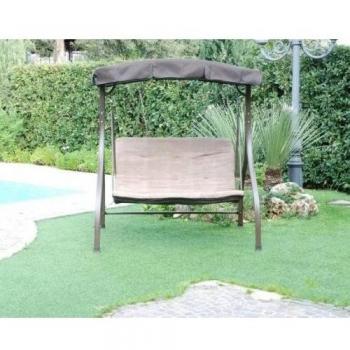 Dondolo Haiti Beige 3 Posti Textilene