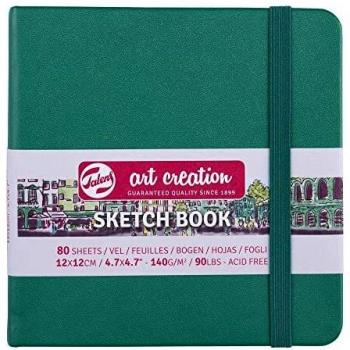 Cuaderno de bocetos tapa dura verde