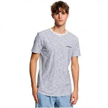 Camiseta de Hombre Quiksilver, Manga Corta, Color Blanco