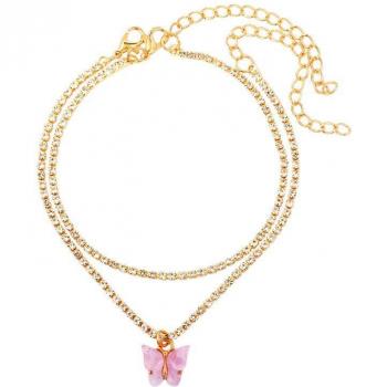 Elegante Tennis Kette für Füße