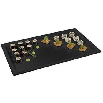 APS Black Melamine Serving Tray GN 1/2