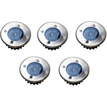 Solar-Bodenstrahler 5x LED für den Garten
