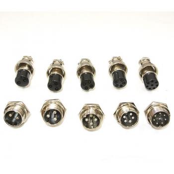 GX12 Stecker und Buchse 12mm
