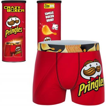 Boxers Pringles Rouge « Pop Culture », coupe ample, 36‑38