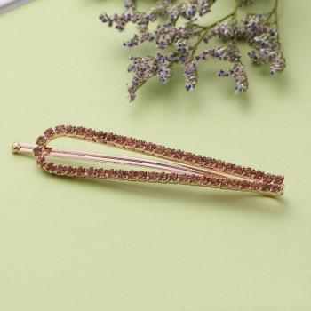 Épingle à cheveux en cristal, barrette en alliage pour filles