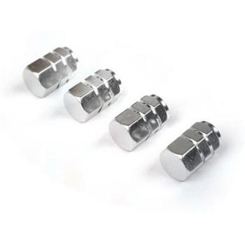 Tapas de válvula de neumático, juego de 4, tapones de aluminio resistentes al polvo