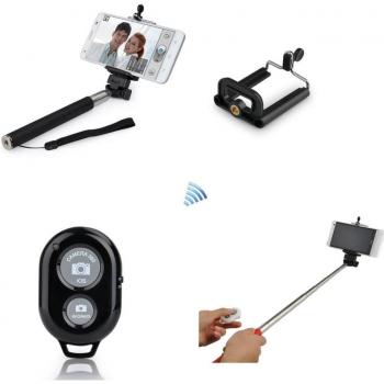 Monopiede selfie con telecomando per smartphone