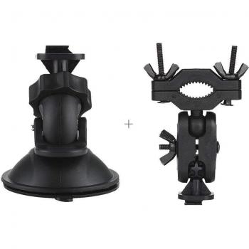 Fixation Rotative 360° + Ventouse de Rétro pour B1W Mini Dash Cam