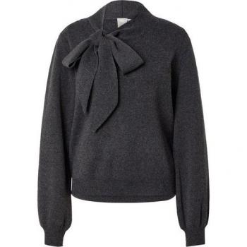 Yas Pullover Assi Bow Grigio Nera Mela S