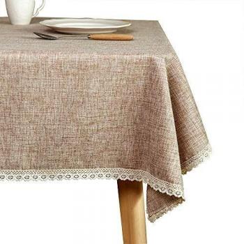 Seasonal Rustic Linen Table Overlay