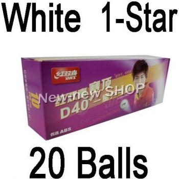 DHS 1-Star D40+ Poly Ping Pong Balls