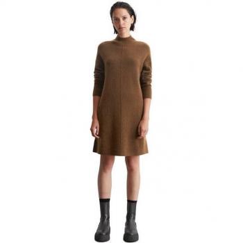 Damen Strickkleid MARC O'POLO DENIM, Schurwolle-Mix, braun, M