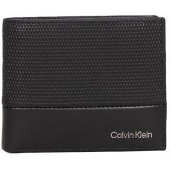 Calvin Klein Men's Bifold Wallet with Coin Pocket, Black, ONE SIZE