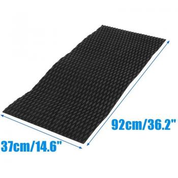 Black EVA Foam Non-Skid Mat for Watercraft 37x92cm
