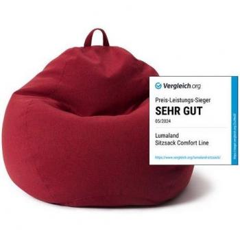 Pouf Poire Confort 120L Rouge