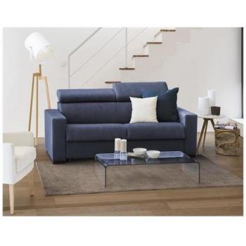 Nukualofa 160x95h85 – Divano Soggiorno Blu con Braccioli Slim