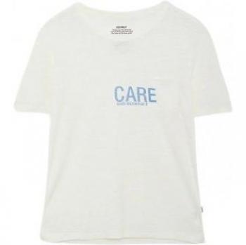 Camiseta Casual Ecoalf Mujer Lino Blanco 2024