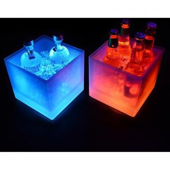 Double Layer RGB Ice Bucket for Bar and KTV Use
