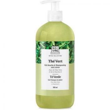 Soivre Gel de Baño y Champú Té Verde Eco‑Sustentable