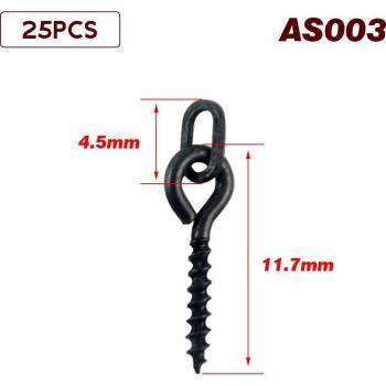 Carp Boilie Screw Bundle 25 Pack – Solid Ring, Bait Tool & Chod Rigs (AS001)
