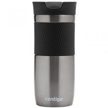 Contigo Byron 470 ml Thermobecher – Edelstahl‑Look – Gunmetal