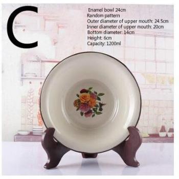 Old-Fashioned Enamel Soup Bowl