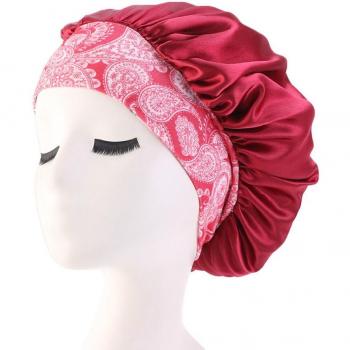 Bonnet de protection en satin pour cheveux