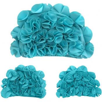 Three‑D Rainbow Flower Hat