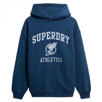 Indigo Blue Superdry Vintage Athletic Hooded Sweatshirt – Large