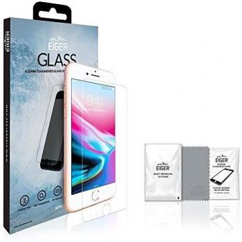 EIGER Clear Tempered Glass Screen Protector for iPhone SE (2020)/8/7/6s/6