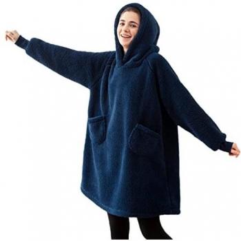 Cappuccio Sherpa NavBlue