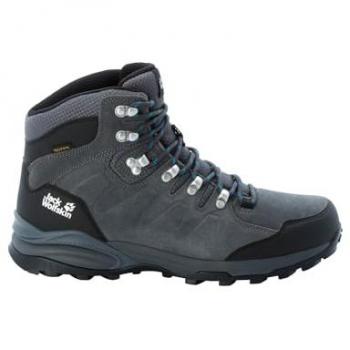 Jack Wolfskin Refugio Texapore Mid Hiking Boots – Grey/Black, UK 10.5 Male
