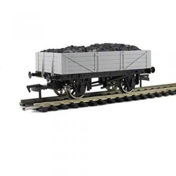 Dapol A005 'Un Painted' 4 Plank Open Mineral Wagon w/ Load Grey New Boxed