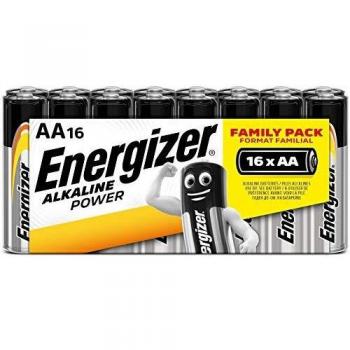 ENERGIZER Lot de 16 Piles Alcalines Classic AA / LR6 en Pack Famille
