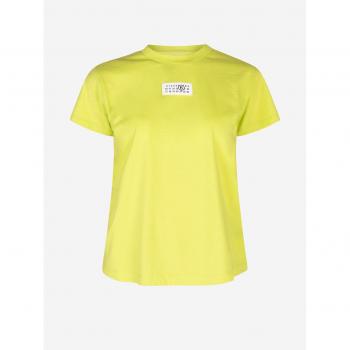 T-shirt MM6 Maison Margiela, logo, gialla, S, donna