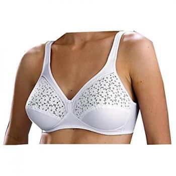 Damen BH ohne Bügel, 80C, weiß