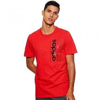 Männliches Adidas T-Shirt BB, Farbe Scarle/Black, Größe M – FM6093