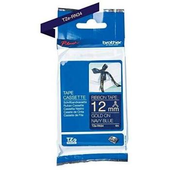 Brother P-Touch TZe Ribbon Tape 12mm x 4m Gold on White TZER234