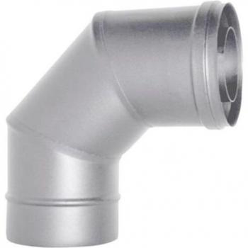 Cheminée Coaxiale Acier Inox Courbe 90° 80/130