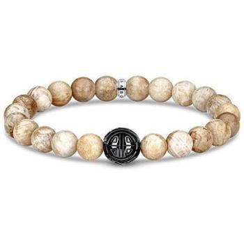 Pulsera de hombre de plata y jaspe beige Thomas Sabo