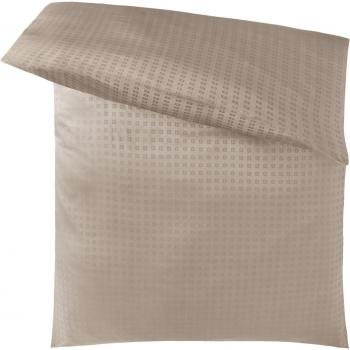 ERWIN M. Bettbezug Cube; 160x210 cm; taupe mit Reißverschluss