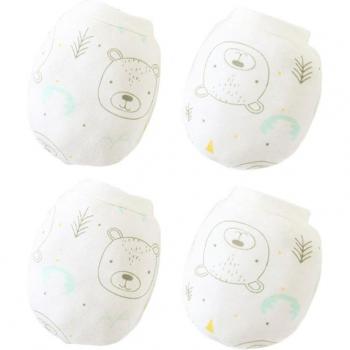 Soft Cotton Baby Scratch Protection Mittens