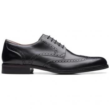 Scarpe di cuoio CLARKS Craft Arlo Limit nera, EU 46