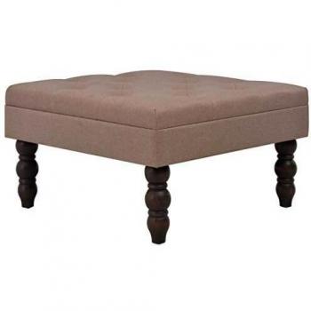 Sitzbank Pouf 60 x 60 x 36 cm Braun