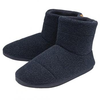 Dunlop Men's Hard Sole Indoor Boot Slippers