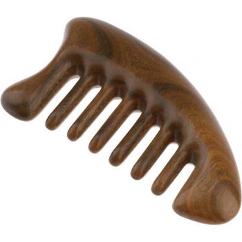 Peigne Compact Vert Santal – Sans Couture, Massage Cheveux