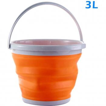 Seau de bassin pliable en silicone 5L