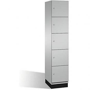 Armadietto a scomparti con porte in acciaio