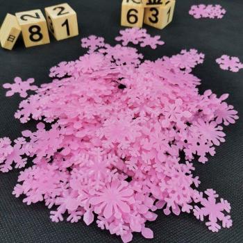 50 Pcs 3D Snowflake Wall Art
