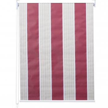 Store Fenêtre Opaque 70x230cm Blanc Rouge Beige